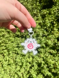 Image 1 of Angry and Happy Naruto Fish Cake Acrylic Keychain