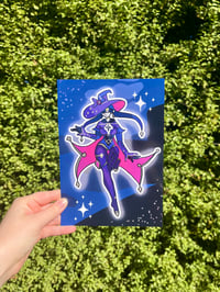Mona Genshin Impact Fanart Glossy Print