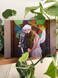 Image 1 of Sora and Riku from Kingdom Hearts as Romeo and Juliet Holographic Print