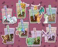 Image 1 of Pokémon Boba Vinyl Weatherproof Sticker (Set 2)