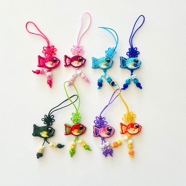 'fish' korean traditional norigae charm