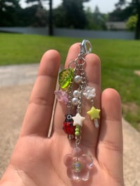 Image 1 of Flower Ladybug Keychain