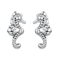 Image 3 of Seahorse Stud Earrings