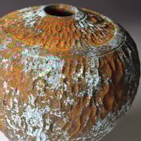 Image 3 of Black Walnut Hollow Form w/ Authentic Rust & Patina (0492)