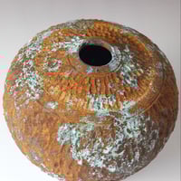 Image 4 of Black Walnut Hollow Form w/ Authentic Rust & Patina (0492)