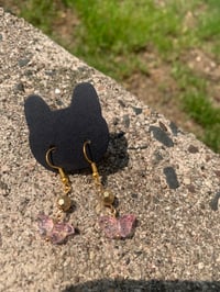Image 1 of Butterfly Drop Earrings