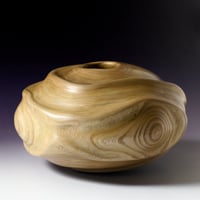 Image 2 of Elm Wood Vessel - Fully Carved (0486)