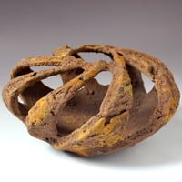 Image 1 of Elm Wood Vessel w/ Authentic Rust (0471)