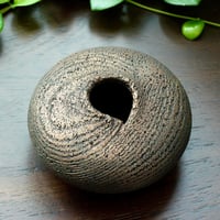Image 3 of Elm Wood Vessel w/ Embellishments (0457)