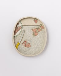 Image 1 of Morning Ritual #4 – ceramic wallplate artwork