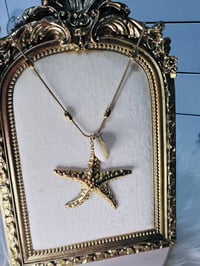 Image 4 of Golden Starfish Charm Necklace – 18K Gold Plated