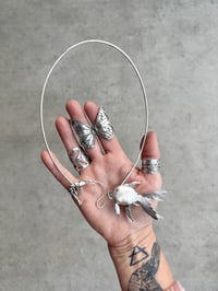 Image 10 of Monarch wing ring, size 6.5/7.5