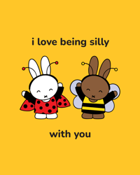 Image 1 of i love being silly print