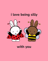 Image 3 of i love being silly print