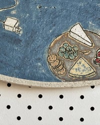 Image 2 of Study (Charged Cheese) – ceramic wallplate artwork