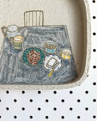 Image 3 of Study (Teatime) – ceramic wallplate artwork