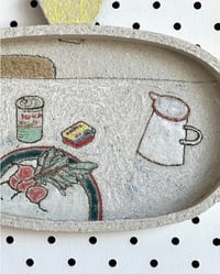Image 2 of Study (Roadtrip Spoils) – ceramic wallplate artwork