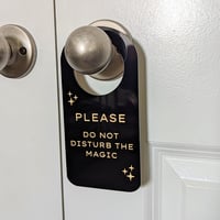 Image 2 of Do Not Disturb The Magic Door Hanger