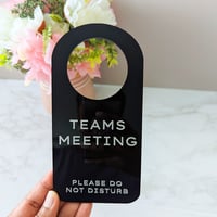 Image 1 of Teams Meeting Door Hanger