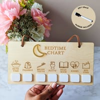 Image 1 of Bedtime Routine Sign | Dry Erase