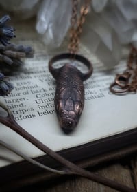 Image 3 of Kingsnake Head and Angel Quartz Amulet