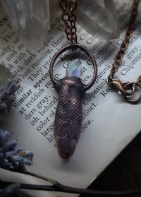 Image 5 of Kingsnake Head and Angel Quartz Amulet