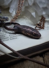 Image 4 of Kingsnake Head and Angel Quartz Amulet