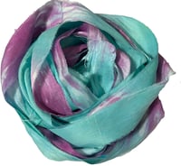 Image 4 of Ready To Ship! 10YD GRAFFITI HAND DYED SARI SILK RIBBON BY COLOR BURST SILK