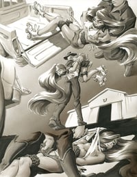 Image 2 of "Rustling Up Kelsie" Exclusive Four-Piece Original Art Set