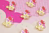 Image 1 of Valentine's Flying Electric Mouse Enamel Pin