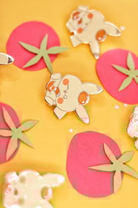 Image 1 of Ketchup Electric Mouse Enamel Pin