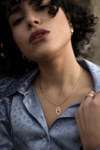 Image 2 of Collier Grigri Cartouche | lapis-lazuli