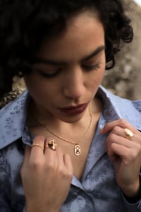 Image 4 of Collier Grigri Cartouche | lapis-lazuli