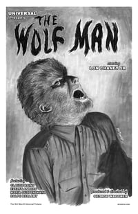 The Wolf Man 11x17 Print