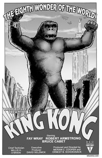 King Kong 1933 11x17 Print