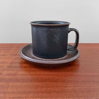 Image 1 of Arabia Finland Ruska Large Mug with Saucer