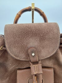Image 2 of Gucci Bamboo Suede Small Vintage Backpack