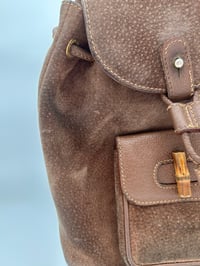 Image 3 of Gucci Bamboo Suede Small Vintage Backpack