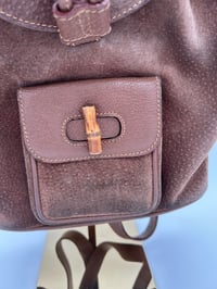 Image 6 of Gucci Bamboo Suede Small Vintage Backpack