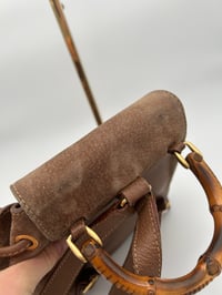 Image 10 of Gucci Bamboo Suede Small Vintage Backpack