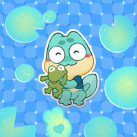 tempo loves frogs too