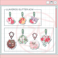 Image 1 of Llaveros glitter 6 cm