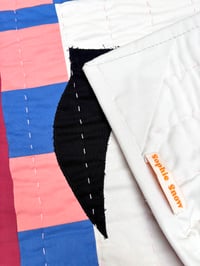 Image 2 of Swallows Wallhanging- Pinks and cornflower blue