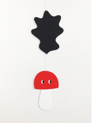 Image of Mushroom, paper mobile