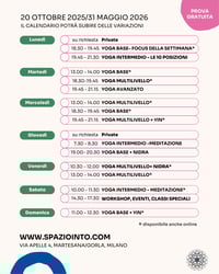 Image 1 of <b>YOGA: CALENDARIO E TARIFFE</b>