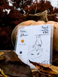 - KIT AQUARELLE - </br> Citrouille et Corbeau</br> <FONT size="4pt">10x15cm</FONT>