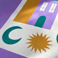 Image 4 of Illustration limitée en sérigraphie A3 - Maison