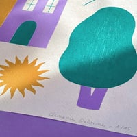 Image 5 of Illustration limitée en sérigraphie A3 - Maison