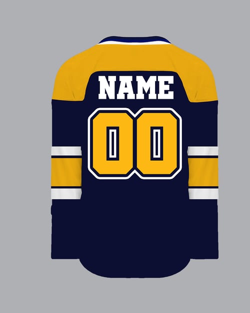 Image of Murphy Blue & Yellow Hockey Jersey