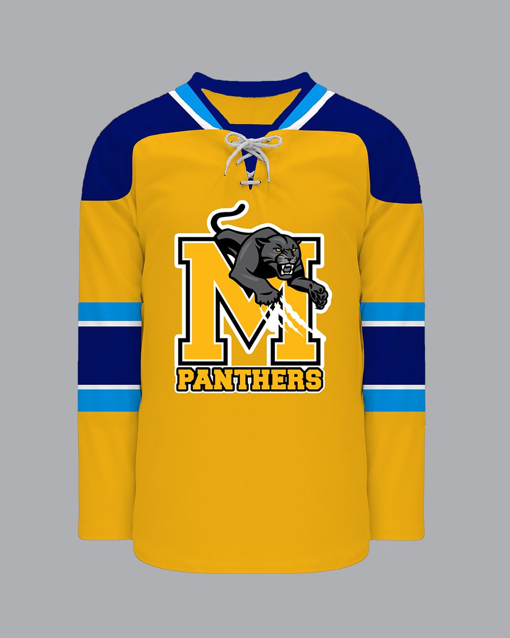 Image of Murphy Yellow & Blue Hockey Jersey